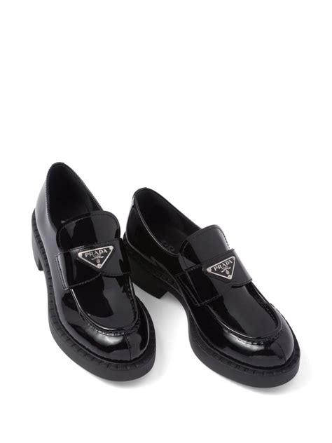 prada shiny loafers|Prada loafers Farfetch.